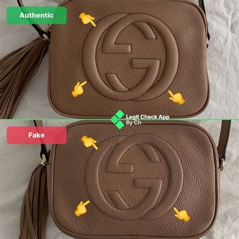 soho small leather disco bag gucci fake|gucci soho disco bag replica vs real – The Designer Bag Club.